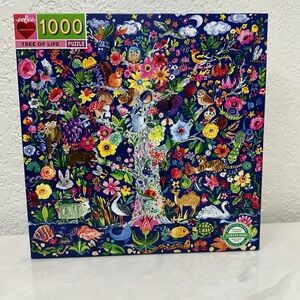 eeBoo 1000-Piece Tree of Life Jigsaw Puzzle - Multicolor